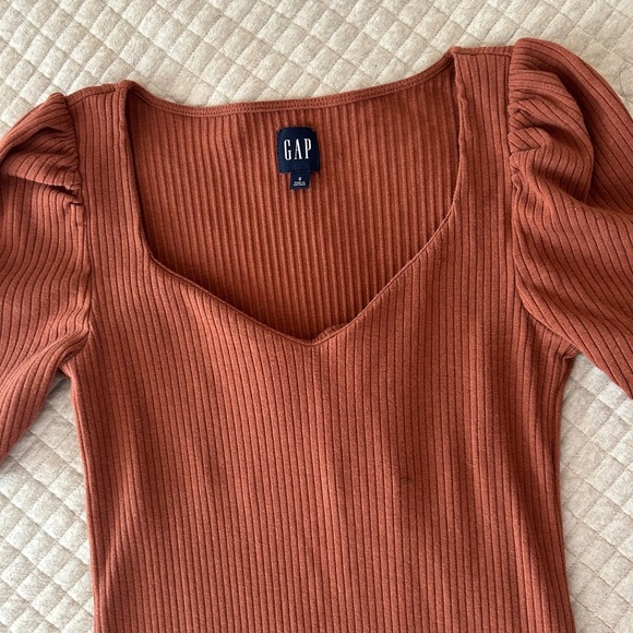 Gap Rust Ribbed Dress - Picture 3 of 4